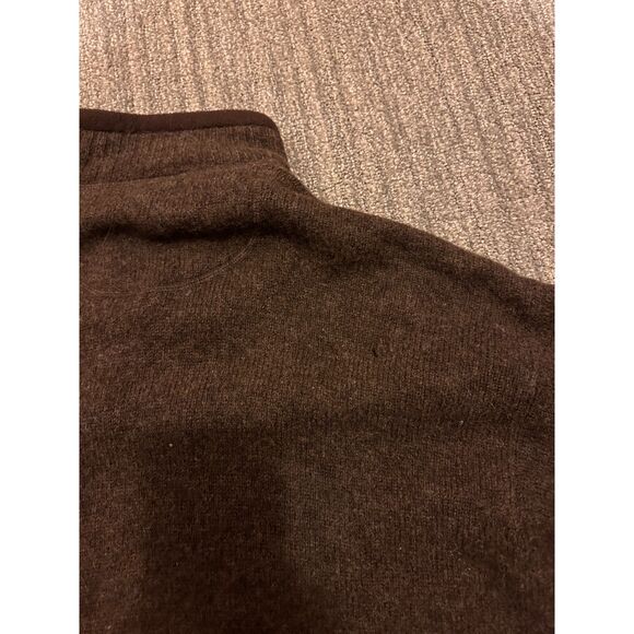 Woolworth - Vintage wool 1/4 zip sweater , Brown, XL some small pinhole defects - Picture 7 of 8